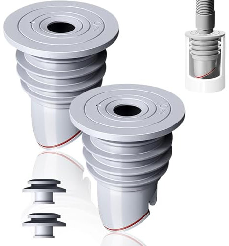 Sello De Tubería De Lavadora, 2 Pcs Tubo Desague Lavadora Tapón,Tubo de Sellado Desodorante para Lavadora para Lavadora, anillo de sellado de tubería de drenaje de agua, desagüe de fregadero(45-50 mm)