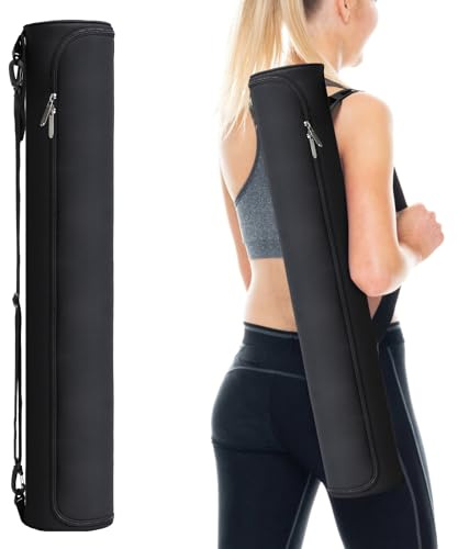 Senprity Yoga Mat Bag, Yoga Mat Carrier Bag Multi-Functional Storage Bag Lightweight Water-Proof & Wear-Resistant Yoga Carrying for Most Enthusiasts to Gym Beach Park Travel