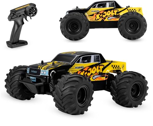 Overmax Coche teledirigido X‑Jolt 2,4 GHz, 1:20, hasta 20 km/h, Todoterreno, Interior & Exterior, Mando a Distancia, Monster Truck, 8+