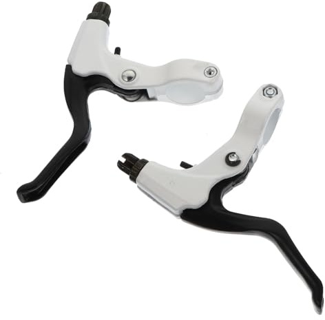 TOGEVAL Manetas Freno Bicicleta Aleación Aluminio Palanca Freno Estable Ergonómica para Bicicletas y Triciclos Blanco