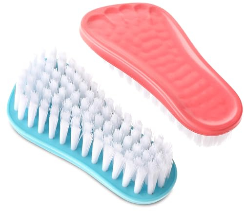 Andibro Cepillo de Uñas para Limpieza de Uñas, 2 Piezas Cepillos Exfoliante de Uñas de Cerdas Firmes, Cepillos de Mano, Limpieza Profunda de Uñas de los Pies, Ducha, Jardín, Mascotas