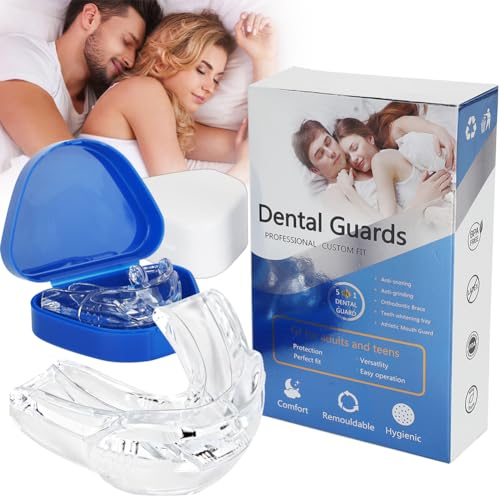 Schnarchschiene - 2 Stück Schnarchen Stopper,Anti-Schnarchschiene,Aufbissschienen,Beißschiene Nacht Gegen Zähneknirschen und Schnarchen Männer Frauen