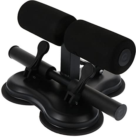 WESIEVYA Sit-up-hilfe Mit Saugnapf Für Crunches Bauchmuskeltrainer Fitnessgerät Tragbar Für Hause Und Unterwegs