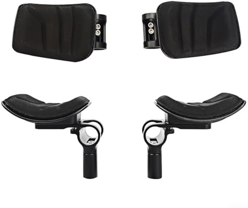 Bulevisiter Elbow Rest Pad Set Carbon Fiber Handlebar Pads TT-Handlebar Pads Bike Armrest Supports Soft Foam Padding Forearm Rests