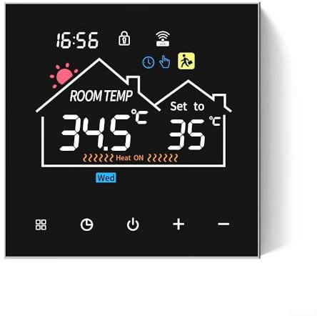 HEBEOT Hive Thermostat Smart Thermostat Smart Wifi Wireless Thermostat Wifi Wireless Thermostat 4.*8.6 * 8.6CM(Water WIFI)