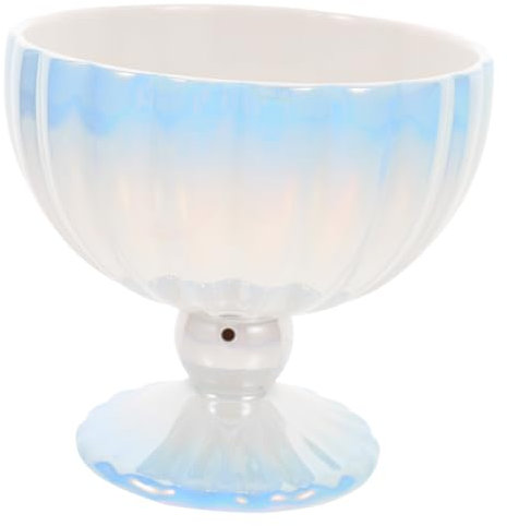 Mobestech Ciotola Per Dessert in Coppa Per Gelato Base Alta Ciotola Per Yogurt Contenitore Per Frullati Da Cucina