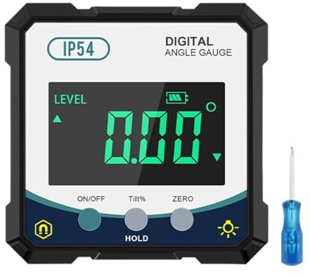 Digital vinkelmätare – professionell precision elektronisk bordssåg geringare | Verktyg för digital nivåvinkel | för mekanisk metallbearbetning träbearbetning konstruktion snickeri