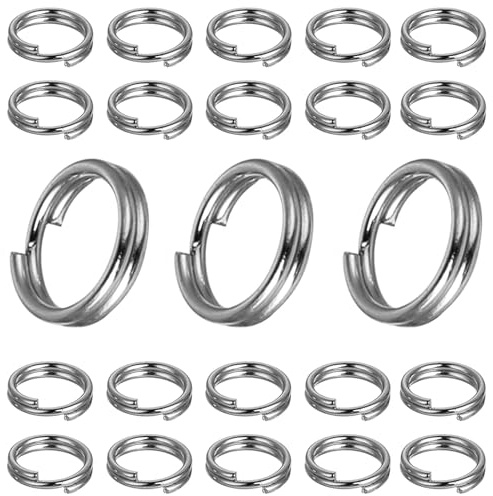 My-Bead 10 pièces anneaux double de saut diamètre Ø 5mm Argent 925 sans nickel anneaux de jonction DIY