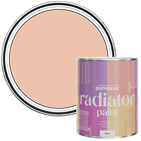 Rust-Oleum Pink Heat Resistant Radiator Paint in Matt Finish - Coral 750ml, SHDRCT1129