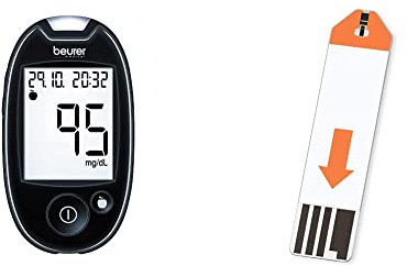 Beurer GL 44 (mg/dL) Misuratore di Glicemia & Strisce Reattive per la Glicemia, 50 pezzi