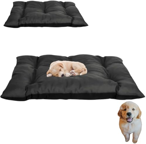 Anwicar Haustierkissen, Hundekissen, Haustierbett, Hundebett, Haustiermatratze, Tierbett, Größe 60 cm x 50 cm, wasserdichtes Material (Graphit)