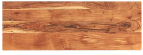 vidaXL Tischplatte, Holzplatte Rechteckig, Massivholzplatte für Bartisch Beistelltisch Esstisch, Ersatztischplatte, 140x50x3,8cm Akazienholz