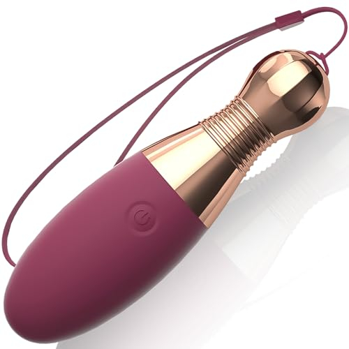 Vibrator Egg 11,8cm Ø3,5cm – Mini Vibro Ei für Frauen, 10 Modi, Wasserdicht, Leiser Vibrator, Bullet Vibrator, Klein und Tragbar, Vibratoren für Frauen – FOPS M94 (Violett)