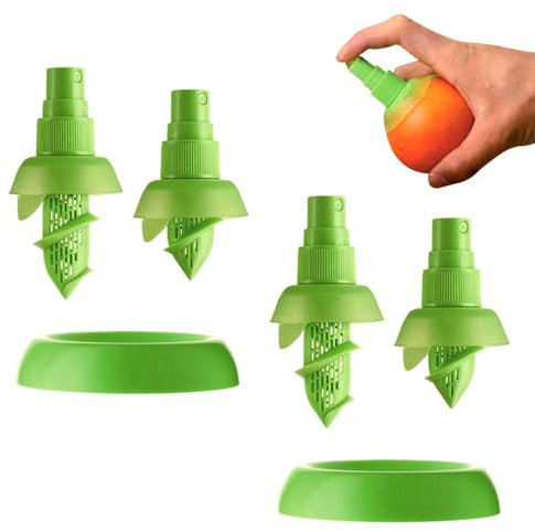 2 Sets of Lemon Sprayers, Lemon Spray Bottles, Lemon Juice Pourers, Lemon Squeezers, Lemon Squeezers, Manual Fruit Pressing Tools