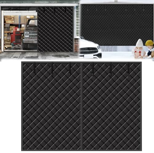 Mocoli Rideaux Garage pour l'hiver, 497 X 218 Cm Protection De Porte De Garage pour l'hiver Rideau Portes à Isolation Thermique MagnéTique pour Portes De Garages sans PerçAge