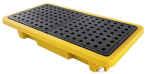 Vasca antigoccia per serbatoio dell'olio, piattaforma di raccolta delle perdite, pallet di stoccaggio antiscivolo, magazzini modulari, garage di fabbrica, uso industriale, pallet in polietilene, vasca