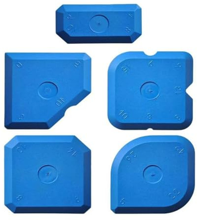 MUNZE 5 Piezas Herramientas Aplicadora Para Silicona, Alisadores De Juntas, Espatula Silicona Para Juntas, Alisadores De Juntas, Para Embellecer Las Juntas De Los Azulejos.