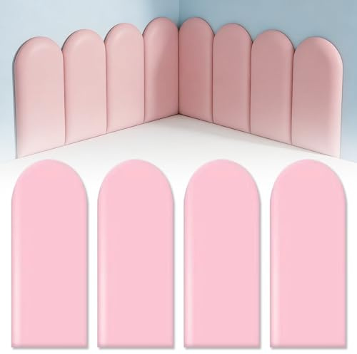 3D-väggpaneler, stoppningspanel, väggstoppning, självhäftande, väggkudde, väggpanel, säng, stoppad platta, självhäftande, väggkudde, väggkudde, väggpanel, stoppad för väggpaneler, sovrum (delikat rosa