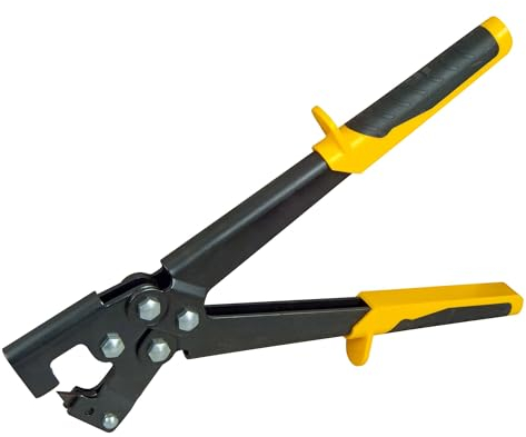 STANLEY 15-273 Pince À Sertir Profilés 0,6 mm Fabriquée en France - Sertissage Permanent de Cadres métalliques en U - Poignée Confortable - Utilisation Une main - Acier Robuste
