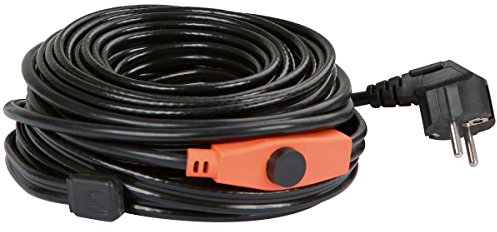 KERBL Frostschutz-Heizleitung mit Thermostat (Länge 4 m, frostfreie Wasserleitung bis -45° C, für Tiertränken, nicht für Heizungsrohre, Heizleistung 64 W) 223586
