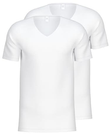 Calida Uomo Natural Benefit T-Shirt Not Applicable, Bianco (Weiss 001), Small