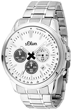 s.Oliver Herren-Armbanduhr Chronograph SO-3691-MC