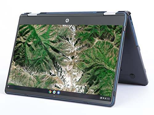 MCover fodral kompatibelt med 14 tum HP Chromebook X360 14b-CB0000-serien bärbara datorer ENDAST (passar inte andra HP-modeller svart)