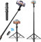 Apexel 1.5m Pliable Téléphone Trépied Étendu Selfie Stick Portable iPhone Selfie Stick avec Support Réglable à 360° Compatible avec iPhone et Android