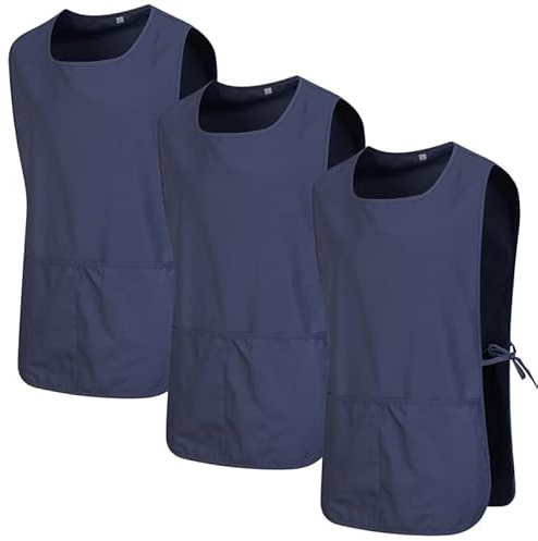 MISEMIYA - Paket 3 Einheiten - SCHÜRZE Reinigung ARBEITSUNIFORM KLINIK Krankenhaus Reinigung TIERARZT 3-3301 - X-Large, Grau 68