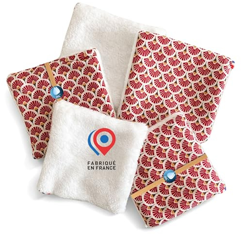 Carrés Démaquillants Visage Lavables JaMoonLBV JmL® Made in France