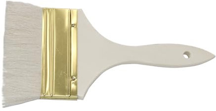 PAINTERSISTERS Grundierpinsel Ziegenhaar 100 mm Malpinsel | Flachpinsel | Weicher Künstlerpinsel für Aquarell, Öl- & Acrylmalerei - Breitflächig malen, verblenden & gestalten