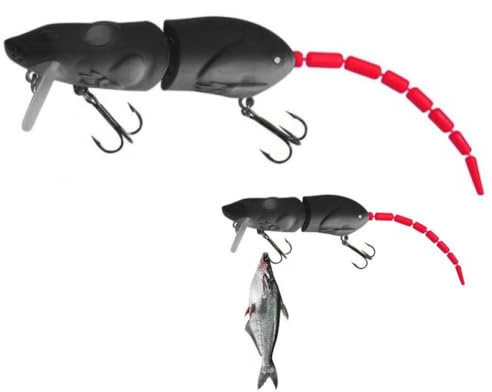 15.5g 85mm Topwater Rat Wakebait Multi-section Mouse Lure Artificial Bait Rat Minnow Lure Fishing Lures