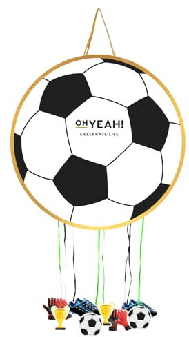 OH YEAH - Piñata de Cumpleaños Grande de Balón de Ø 43 cm - Decoración Fiestas Infantiles Niño y Niña - Piñatas Grandes para Rellenar con Juguetes y chuches.