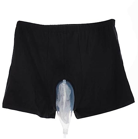 Sarngk Sous-vêtement lavable pour homme, pour incontinence urinaire, avec poches à urine (grand)