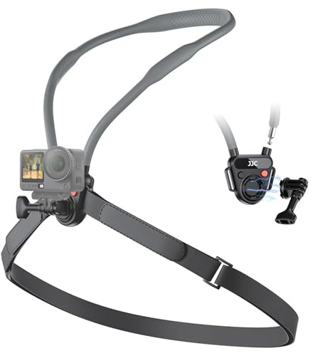 JJC Osmo Action 6 5 Pro 4 3 magnetisk nackmontering med bröstrem för Go Pro
