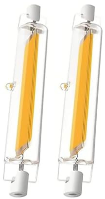 GFDYTG Ampoules R7S LED 78mm Dimmable | 10W Blanc Chaud 3000K 1000LM LED R7S Équivalent à Lampe Halogène 100W,R7sLed Sans Scintillement,Éclairage à Faisceau 360°,2 Pièces