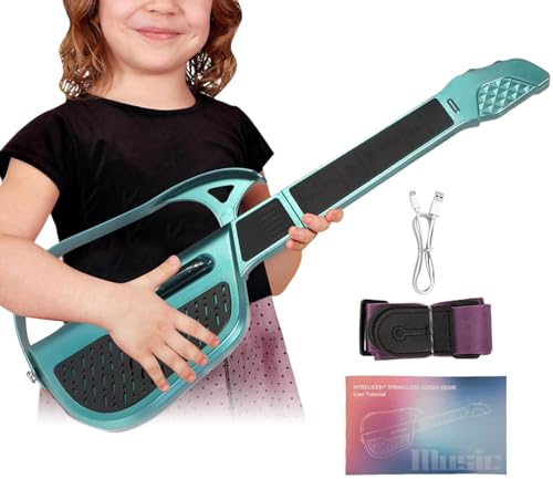 JINGLING Guitare pour Tout-Petits - Guitare Intelligente sans Cordes Électrique et Pliable - Instrument de Musique Éducatif pour Jeu en Groupe à la Maison École Maternelle Fête Familiale Voyage