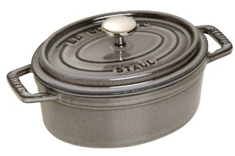 Cocotte, oval Graphitgrau 15 cm
