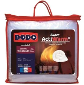 DODO Couette Tres Chaude Super ACTIWARM - 450 g/m² - 220 x 240 cm - Blanc