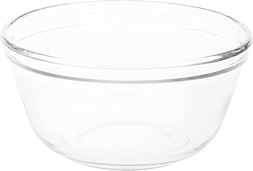 Rammento Bols à mélanger en verre 1 litre, 1,5 et 2,5 l (taille : 2,5 litres)