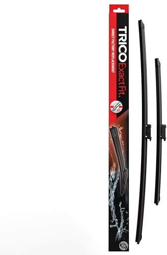 Trico Exakt passform vindrutetorkare | längd: 600/500 mm | 1 par torkarblad Audi: A4, A5, A6, A7, Q3, Q5, TT Roadster | BMW X2 | Skoda Kodiaq | Volvo C40, S90 II, V90 II, XC40, XC90 II