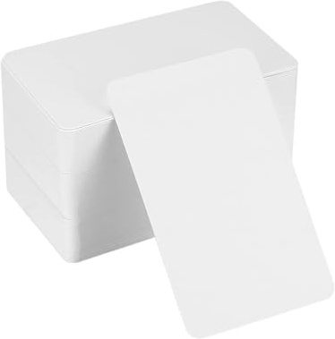 JEOPKO Blank Flash Cards, Business, 100 Pcs Kraft, Craft Words Paper for Learning, Study, Note, Message Card Christmas Day DIY Gift (White3.54 x 2.16 inch /9 x 5.5 c), (23032103UKZMHKBKP)