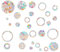 29 tablets Colorful Round Window Sticker Set, Includes Solid and Open Circles, Window Decals for Bird Strike Prevention, Round Anti-Collision Window Clings for Glass Safety