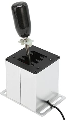 Locadence PC USB Simulator Shifter, 7 Plus R Racing Game H Shifter mit Carbonfasergriff für G29 G27 G25 G920 für T300RS GT für Dirt 2.0 4 für WRC für EST für LFS