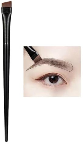 Acunny Brosses à sourcils pour sourcils, brosse à sourcils | Pinceau eye-liner,Pinceau à sourcils coudé pinceau de maquillage pour Eye-Liner précis sourcil paupière Ultra fin