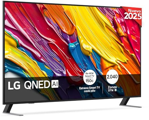LG 65QNED84A6C - TV 65, QNED 4K, Smart TV, WebOS 25, Super Upscaling, Dolby Vision y Atmos, Alexa/Google Assistant, Negro