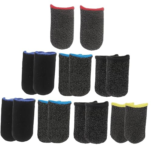 BATHVEVE 8 Fundas para Dedos Transpirables y Antideslizantes para Móviles de de Dedos Ultra y Resistentes al Sudor Protección para Experiencia de Óptima