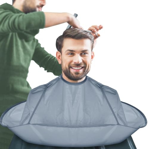 Genérico Capa Corte Pelo, Babero Round Ajustable Para Cortar Y Afeitar Cabello, Suministros De Peluquería Para El Hogar Y El Salón, Diámetro 60 Cm