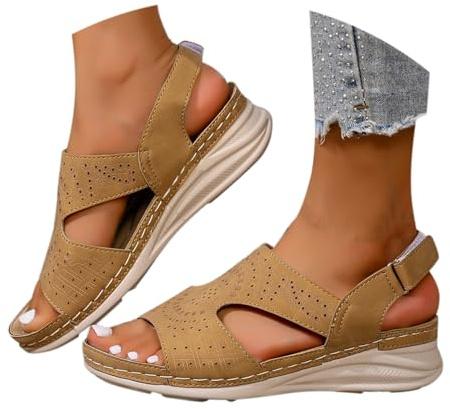 Ortopediska sandaler damer sommar tofflor öppen platå sommarskor mjuka sulor trekkingsandaler halkfria sommarsandaler strand semester kilsandaler damer kilklack
