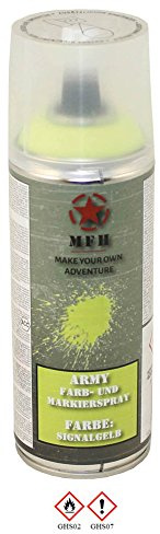 MFH Farbspray Lackspray Army, matt, 400 ml (Signalgelb)